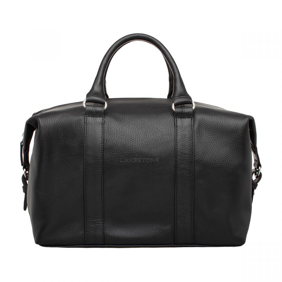 Кожаная спортивная сумка Lakestone Calcott Black 978898/BL