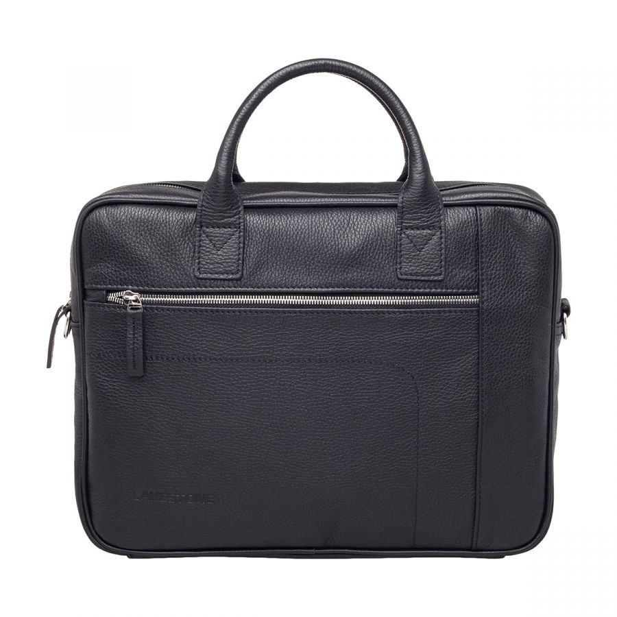 Кожаная деловая сумка Lakestone Baxter Black 92570/BL