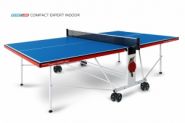Теннисный стол Compact Expert Indoor - компактная модель теннисного стола для помещений. Уникальный механизм трансформации.