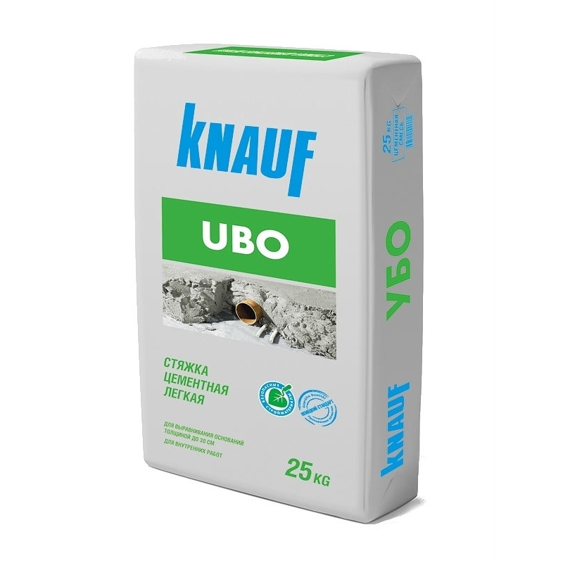 Стяжка цементная легкая Кнауф-Убо (UBO) "KNAUF" - 25кг
