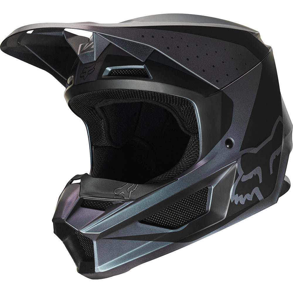 Fox V1 Weld SE Black Iri шлем, черный