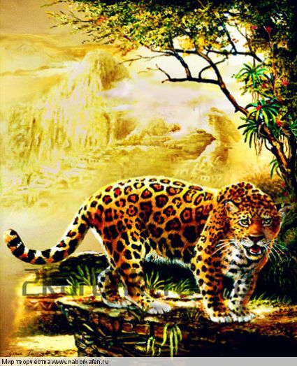 Алмазная вышивка «Леопард-защитник»