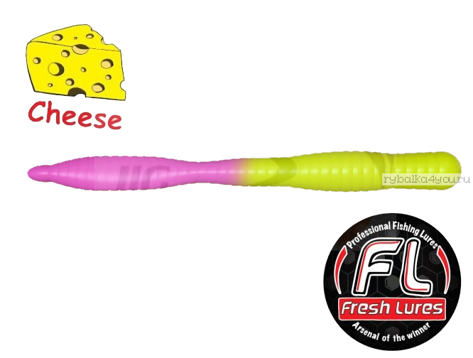 Мягкие приманки Fresh Lures Flat Worm 3,1'' 77 мм / 1,16 гр / упаковка 7 шт / цвет: 220  / сыр