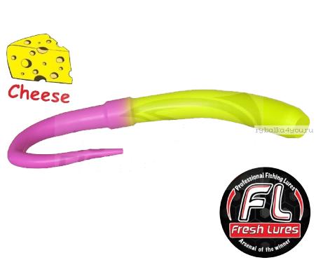 Мягкие приманки Fresh Lures Flip Worm 3,1'' 77 мм / 1,16 гр / упаковка 10 шт / цвет: 220  / сыр