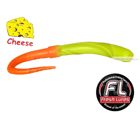 Мягкие приманки Fresh Lures Flip Worm 3,1'' 77 мм / 1,16 гр / упаковка 10 шт / цвет: 223  / сыр