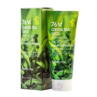 FarmStay Ультраувлажняющая пенка для умывания с экстрактом семян зеленого чая 76 Green Tea Seed Premium Moisture Foam Cleansing, 100 мл