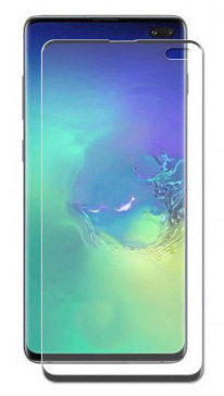 Защитное стекло противоударное PALMEXX для Samsung Galaxy S10 Plus 5D полный экран черное