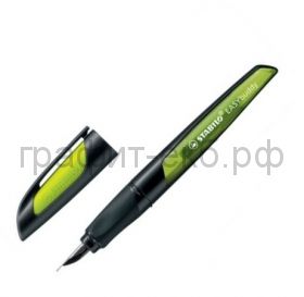 Ручка перьевая Stabilo EASYbuddy черная/лайм 5032/1-41