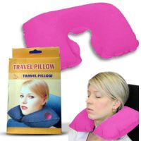 Подушка для путешествий TRAVEL PILLOW (Тревел Пиллоу), цвет розовый