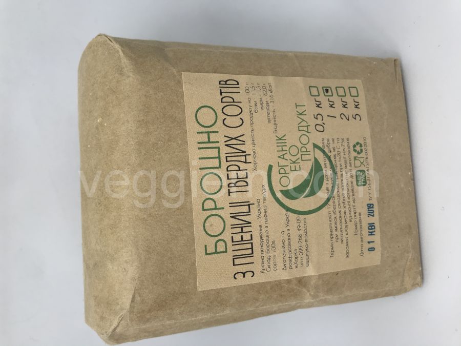 Мука пшеничная из твёрдых сортов "Органик Эко Продукт",1000 грамм