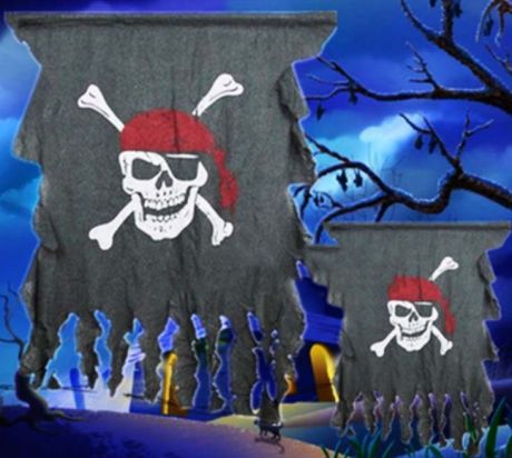 Баннер Пират с костями (70 см)