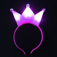 Светящийся ободок Корона, цвет фиолетовый
