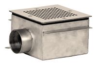 Слив донный квадратный сетчатый XenoZone 150х150х100 2"(внутр.) пленка