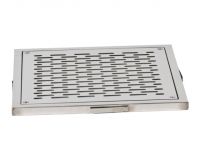Слив донный квадратный сетчатый XenoZone 250х250х120 2,5"(внутр.) пленка