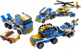 Конструктор 3 в 1 Автовоз Эвакуатор Вертолет Lego реплика 277 деталей