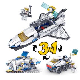 Конструктор 3 в 1 Шатл Космос Луноход База Lego реплика 305 деталей