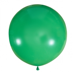 Зеленый полуметровый латексный шар с гелием