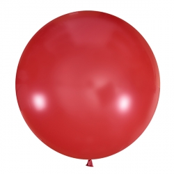 Красный полуметровый латексный шар с гелием