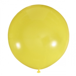 Желтый полуметровый латексный шар с гелием