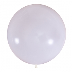 Белый полуметровый латексный шар с гелием