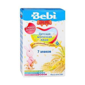 Молочная каша Bebi Premium 7 злаков, 200 г