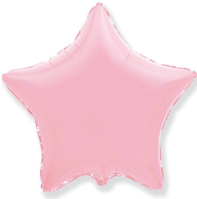 Шар (32''/81 см) Звезда, нежно-розовый