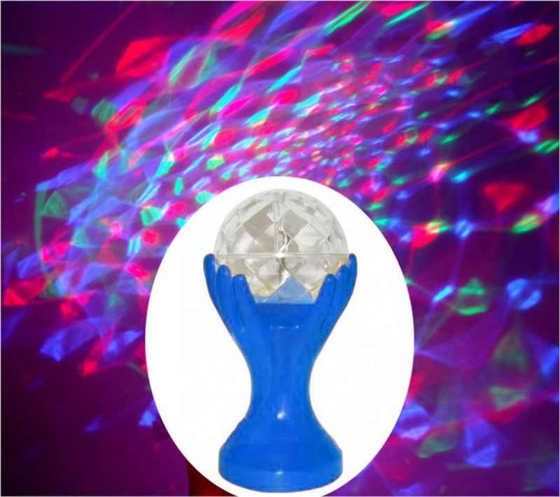 Декоративный Led-Светильник Шар В Руках, 18 См, Цвет Синий