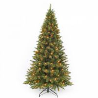 Искусственная елка Лесная Красавица стройная 120 см 88 ламп зеленая