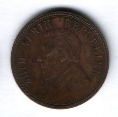 1 пенни 1894 года Южная Африка, редкий год XF