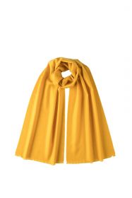 стильный однотонный шарф 100% шерсть мериноса, расцветка "Желтый" YELLOW BRUSHED MERINO, средняя плотность 4