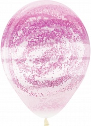 Вихрь розовый шар латексный с гелием