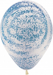Голубой вихрь шар латексный с гелием