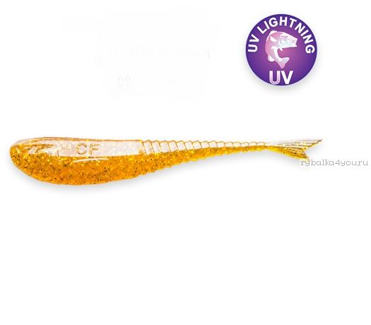 Мягкая приманка Crazy Fish Glider 2,2" 55мм / упаковка 10 шт / цвет:9-6 (запах кальмар)