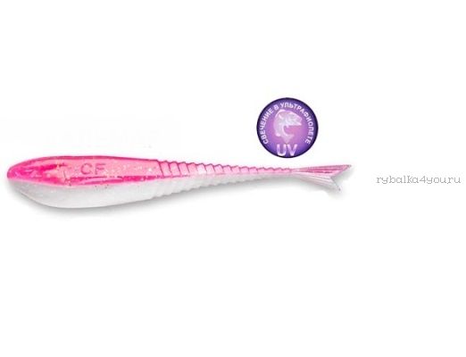 Мягкая приманка Crazy Fish Glider (Плавающий) 2,2" 55мм / упаковка 10 шт / цвет:9d-6 (запах кальмар)
