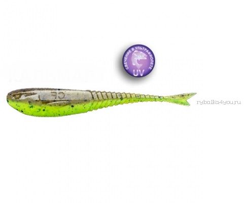 Мягкая приманка Crazy Fish Glider (Плавающий) 3,5" 90мм / упаковка 8 шт / цвет:4d-6 (запах кальмар)-F