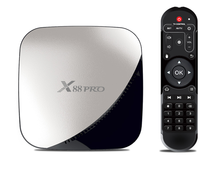 Медиаплеер OTT TV Box X88PRO (RK3318/2~4Gb/16~64Gb/Mali-450/WiFi/4K/Android 9.0)