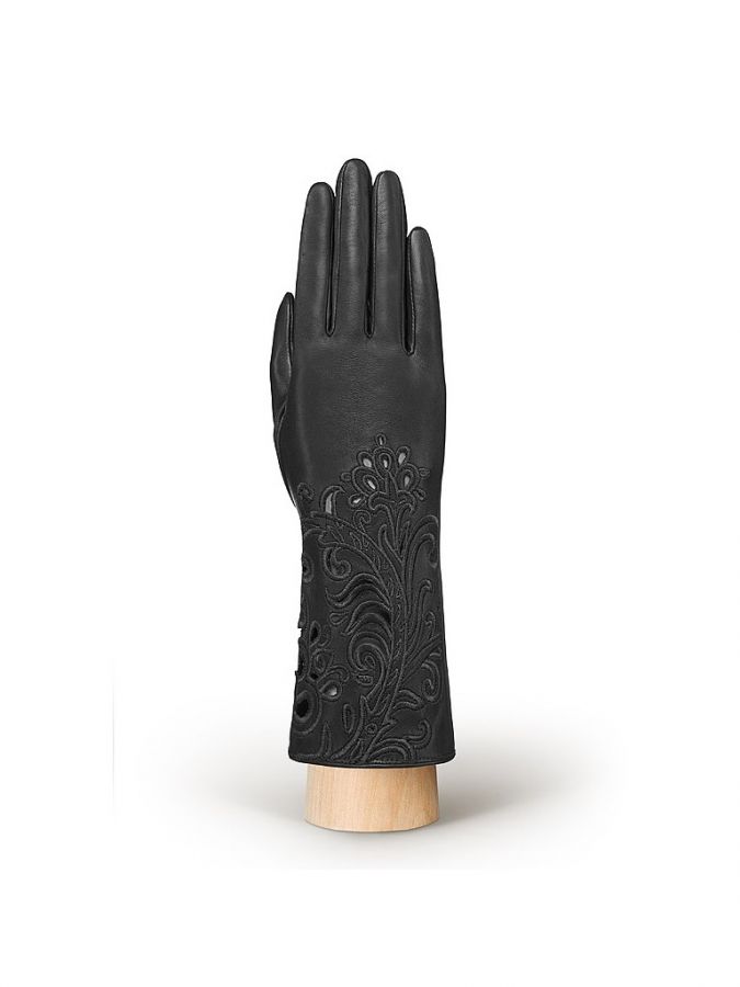 Кожаные перчатки с вышивкой ELEGANZZA GR01-00010670