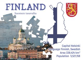 Почтовая открытка Step to Finland