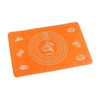 Силиконовый коврик для раскатывания теста, цвет оранжевый