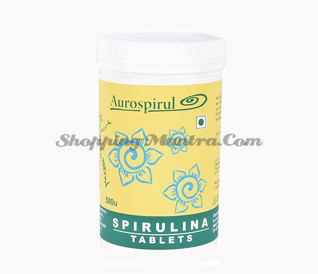 Спирулина 500 таблеток (500мг) Ауроспируль Ауровиль | Aurospirul Spirulina Tablets