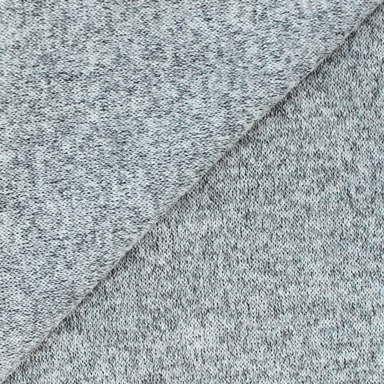 Лоскут трикотажной вязанной ткани Серый 50*30