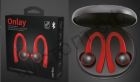 Bluetooth гарнитура стерео Perfeo ONLAY TWS черные/красные автосопряжение вакуум