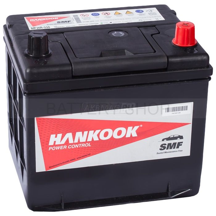Аккумулятор автомобильный HANKOOK 50L 50R (50D20R) (50D20L) 450 А прям ...