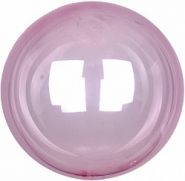Шар (18''/46 см) Сфера 3D, Deco Bubble, Розовый, Кристалл, 1 шт., Китай