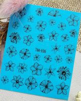 Слайдер-дизайн «Цветы» TM - 936 Dream Nails (водные наклейки)