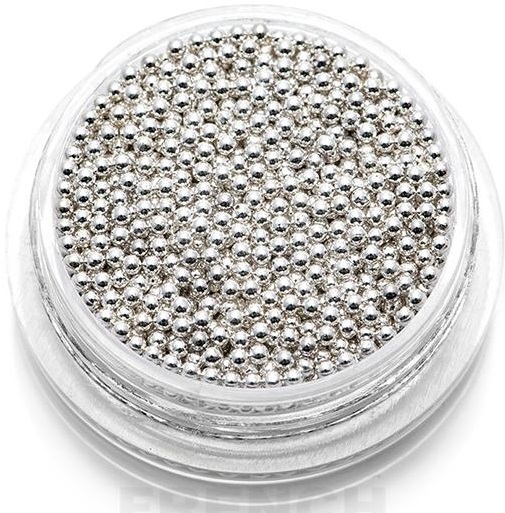 Бульонки металлические для дизайна (серебро) 1.2 в баночке