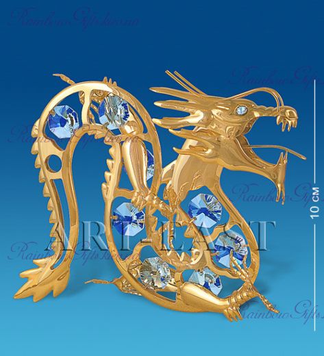 Статуэтка дракон с камнями “Swarovski”