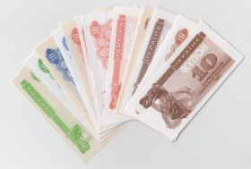 Украина 10 карбованцев Набор из 30 банкнот 1991 пробник