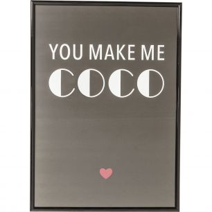 Картина в рамке You Make Me Coco, коллекция Ты делаешь меня Coco