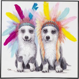 Картина Chief Dogs, коллекция Собаки вожди, ручная работа
